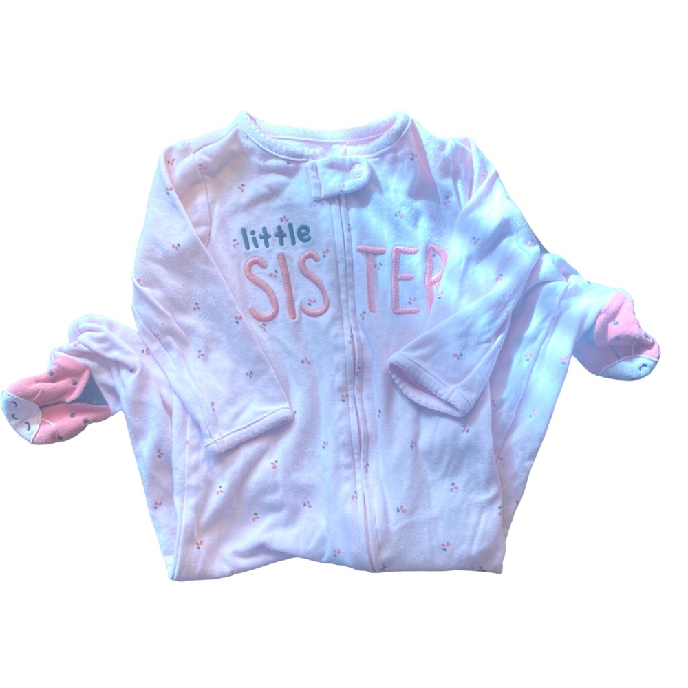 🆕 Carter’s Girl’s Zipper Sleeper Infant Pajamas